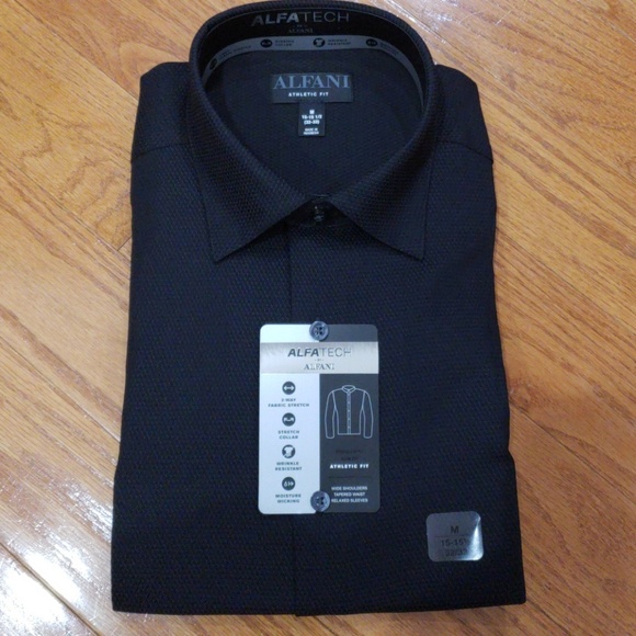alfani athletic fit dress shirt
